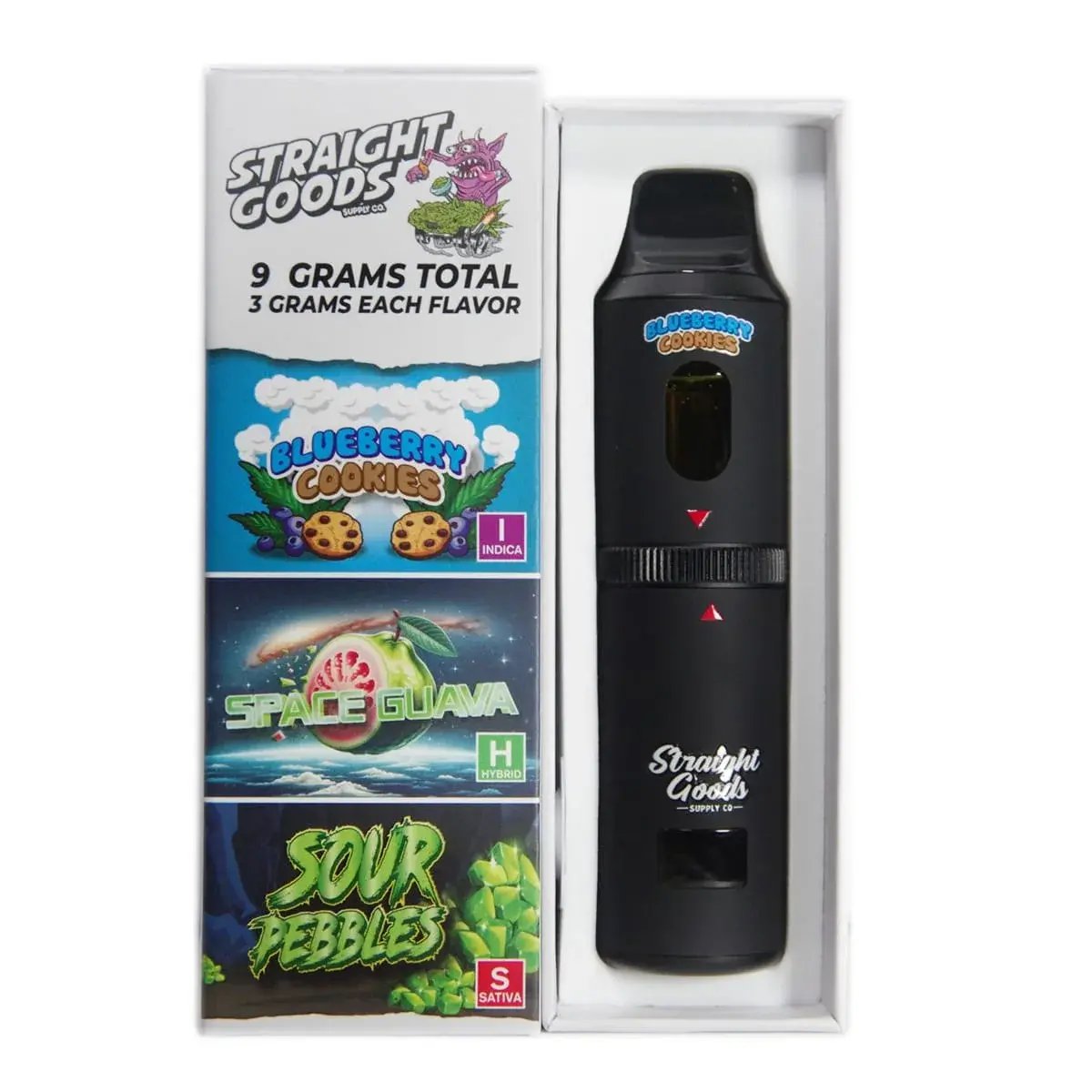 Straight Goods 9 Gram TRIO Chamber Disposable Vape